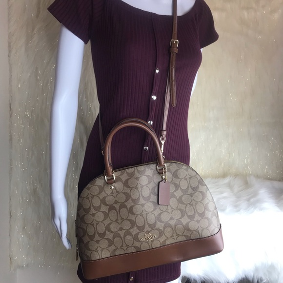 COACH SIG LARGE SIERRA SATCHEL & SMALL WALLET SET - Picture 7 of 8